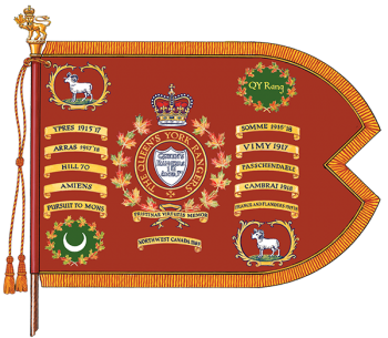 Arms of The Queen's York Rangers (1st American Regiment) (RCAC), Canadian Army