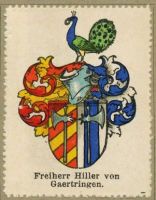 Wappen Freiherr Hiller von Gaertringen