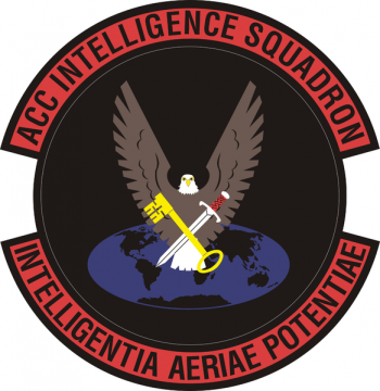 Coat of arms (crest) of the Air Combat Command Intelligence Squadron, US Air Force