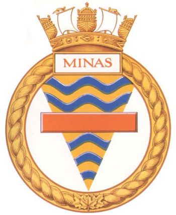 Coat of arms (crest) of the HMCS Minas, Royal Canadian Navy