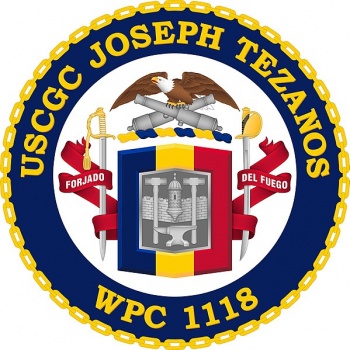 Coat of arms (crest) of USCGC Joseph Tezanos (WPC-1118)