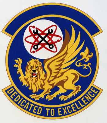 Coat of arms (crest) of the 487th Tactical Missile Maintenance Squadron, US Air Force