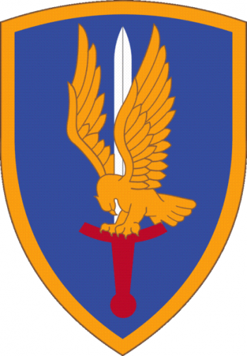 Coat of arms (crest) of 1st Aviation Brigade, US Army