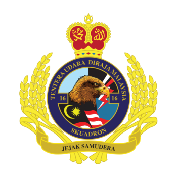 Coat of arms (crest) of the No 16 Squadron, Royal Malaysian Air Force