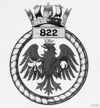 Coat of arms (crest) of the No 822 Squadron, FAA