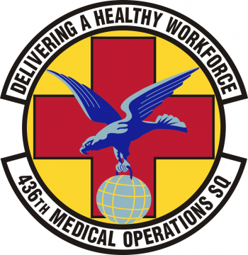 Coat of arms (crest) of the 436th Medical Operations Squadron, US Air Force