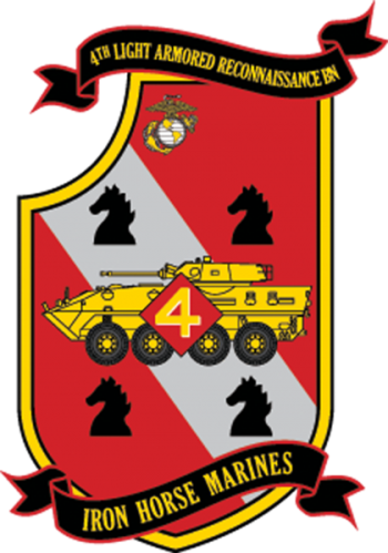 Coat of arms (crest) of the 4th Light Armored Reconnaissance Battalion, USMC