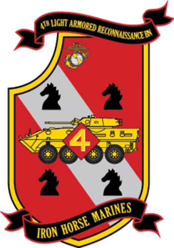 Coat of arms (crest) of 4th Light Armored Reconnaissance Battalion, USMC