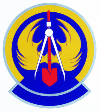 Coat of arms (crest) of the 833rd Civil Engineer Squadron, US Air Force