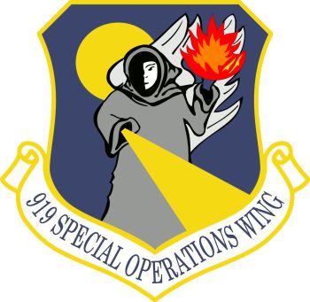 Coat of arms (crest) of the 919th Special Operations Wing, US Air Force