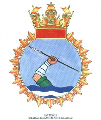 Blason de INS Ajay, Indian Navy/Arms (crest) of INS Ajay, Indian Navy
