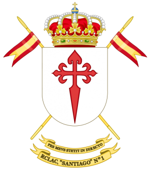 Light Armoured Cavalry Regiment Santiago No 1, Spanish Army.png