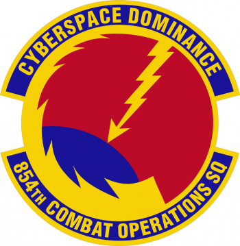 Coat of arms (crest) of the 854th Combat Operations Squadron, US Air Force