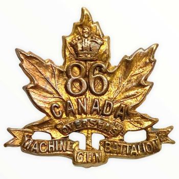 Coat of arms (crest) of the 86th Machine Gun Battalion, CEF