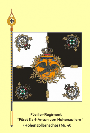 Arms of Fusilier Regiment Prince Karl Anton of Hohenzollern (Hohenzolleranian) No 40, Germany