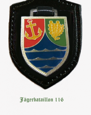 Coat of arms (crest) of the Jaeger Battalion 116, German Army