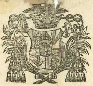 Arms of Anne-François-Victor le Tonnelier de Breteuil