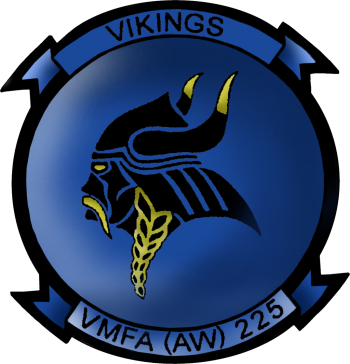 Coat of arms (crest) of VMFA (AW)-225 Vikings, USMC