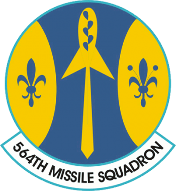 Coat of arms (crest) of the 564th Missile Squadron, US Air Force