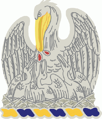 Coat of arms (crest) of Louisiana Army National Guard, US