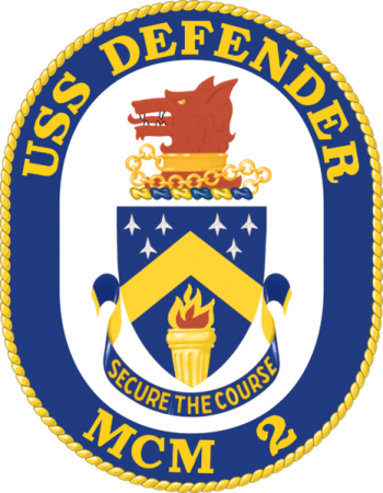 Mine Countermeasures Ship USS Defender - Heraldry of the World