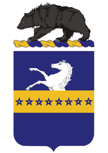 Coat of arms (crest) of the 8th Cavalry Regiment, US Army