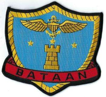 Coat of arms (crest) of the Aircraft Carrier USS Bataan (CVL-29)