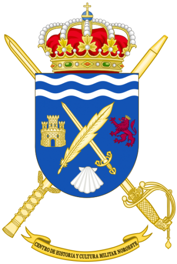 Coat of arms (crest) of Military History and Culture Center Northwest, Spanish Army