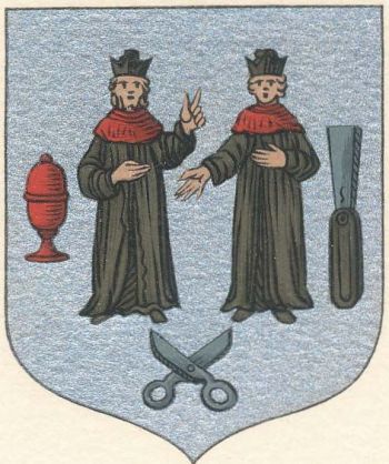 Arms (crest) of Pharmacists, Surgeons, Barbers and Wigmakers in Nogent