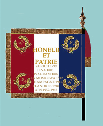 Coat of arms (crest) of 9th Hussars Regiment, French Army