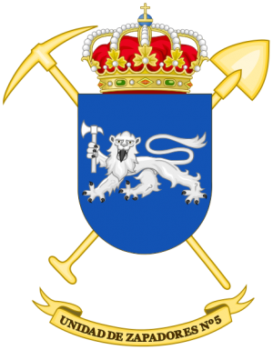 Sapper Unit No 5, Spanish Army.png