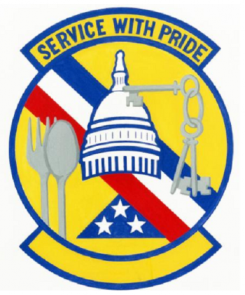 Coat of arms (crest) of the 1100th Services Squadron, US Air Force