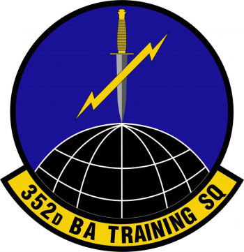 Coat of arms (crest) of the 352nd Battlefield Airman Training Squadron, US Air Force