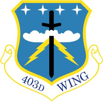 Coat of arms (crest) of the 403rd Wing, US Air Force