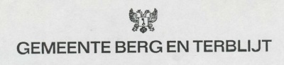 Wapen van Berg en Terblijt/Arms of Berg en Terblijt