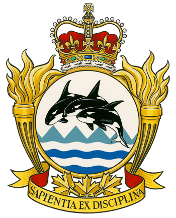 Coat of arms (crest) of the Canadian Forces Fleet School Esquimalt, Canada