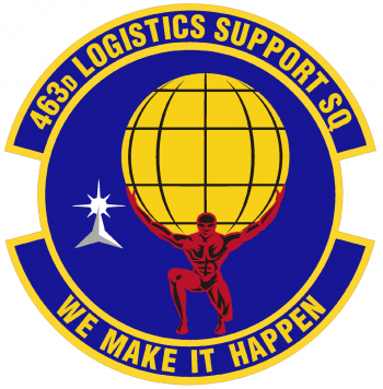 Coat of arms (crest) of the 463rd Logistics Maintenance Squadron (later Maintenance Operations Squadron), US Air Force