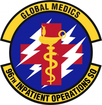 Coat of arms (crest) of the 96th Inpatient Operations Squadron, US Air Force