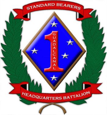 Coat of arms (crest) of Headquarters Battalion 1st Marine Division, USMC