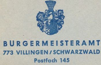 Wappen von Villingen im Schwarzwald