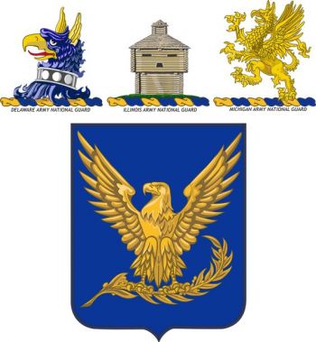 Coat of arms (crest) of the 106th Aviation Regiment, Delaware, Illinois and Michigan Army National Guards