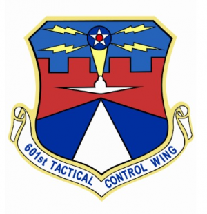Coat of arms (crest) of the 601st Tactical Air Control Wing, US Air Force