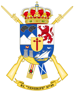 Infantry Regiment Tenerife No 49, Spanish Army.png