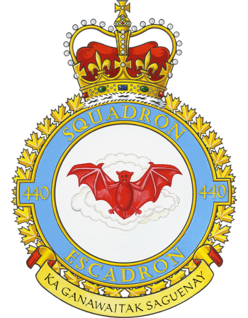 Coat of arms (crest) of the No 440 Squadron, Royal Canadian Air Force