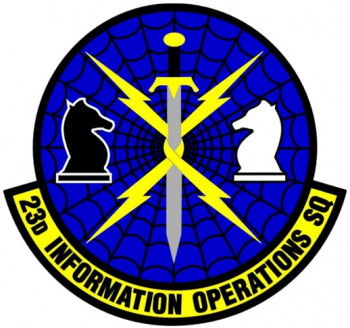 Coat of arms (crest) of the 23rd Information Operations Squadron, US Air Force