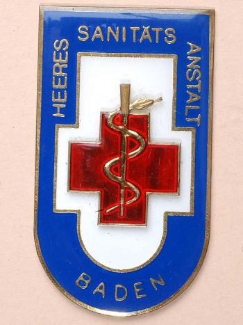 Coat of arms (crest) of the Medical Establishment Baden, Austrian Army