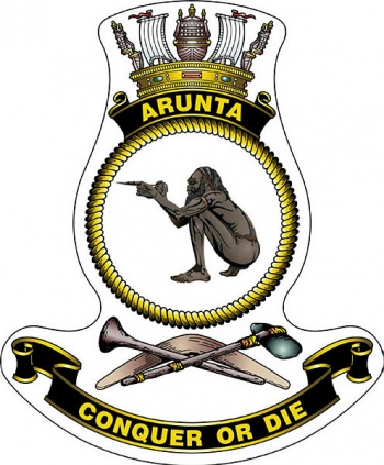 Coat of arms (crest) of the HMAS Arunta, Royal Australian Navy