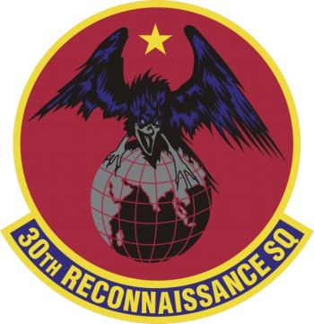 Coat of arms (crest) of the 30th Reconnaissance Squadron, US Air Force