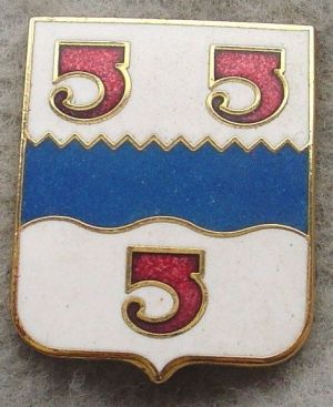 Coat of arms (crest) of the 555th Engineer Battalion, US Army