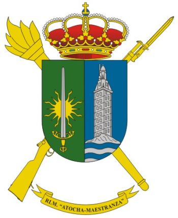 Coat of arms (crest) of the Atocha-Maestranza Military Logistics Residency, Spanish Army
